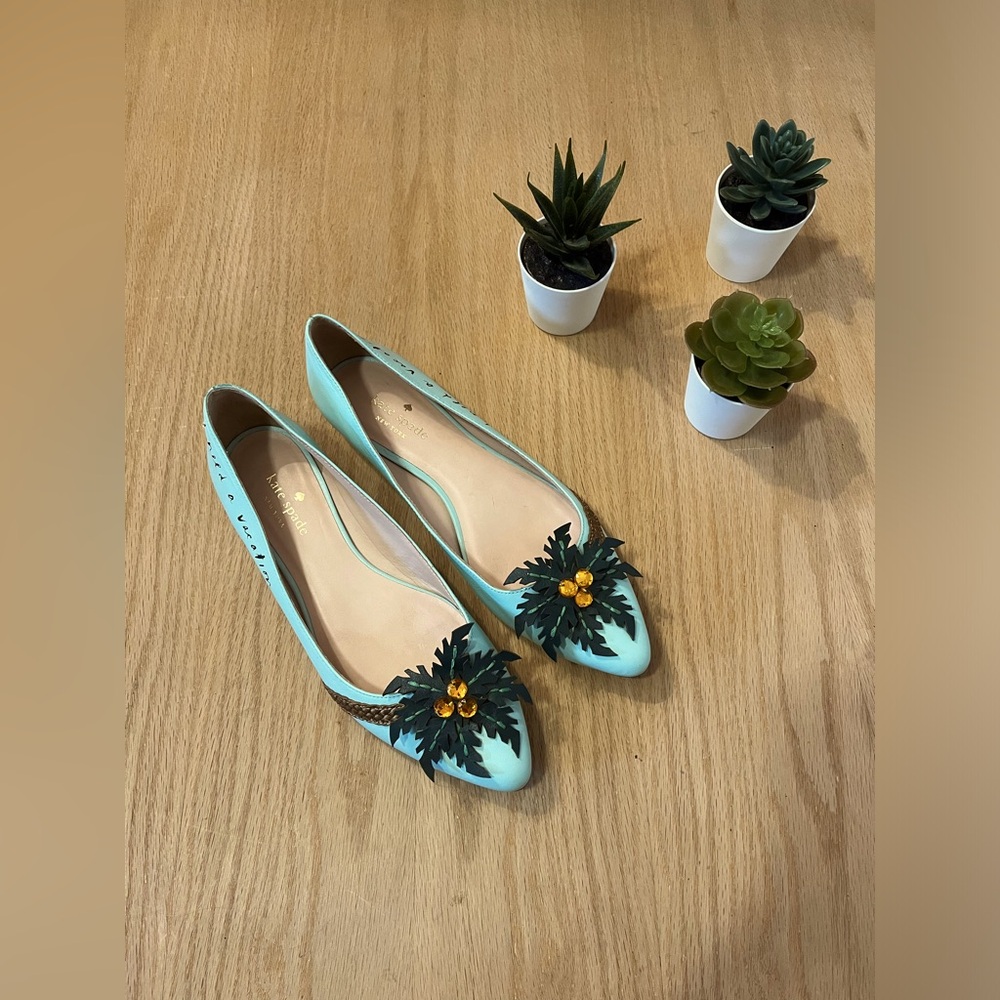 Kate Spade I Need a Vacation Leather Flats